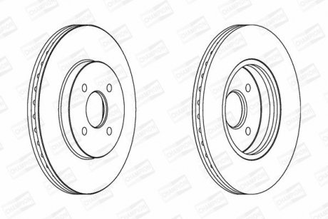 Диск гальмівний CHAMPION 562206CH (фото 1)
