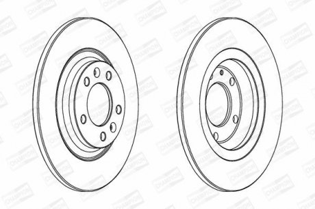 Диск гальмівний CHAMPION 562253CH