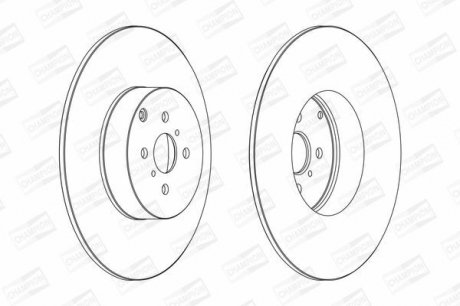 Диск гальмівний CHAMPION 562261CH