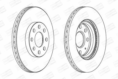 Диск гальмівний CHAMPION 562304CH