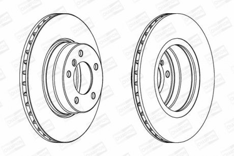 Диск гальмівний CHAMPION 562320CH (фото 1)