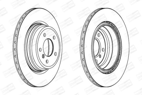 Фото 1 - диск гальмівний CHAMPION 562334CH-1 Диск гальмівний CHAMPION 562334CH-1 (фото 1)