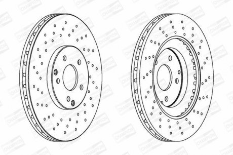 Диск гальмівний CHAMPION 562354CH-1