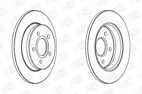 Диск гальмівний CHAMPION 562361CH