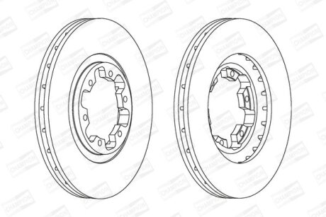 Диск гальмівний CHAMPION 562388CH (фото 1)
