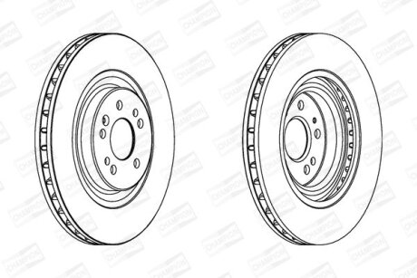 Диск гальмівний CHAMPION 562402CH-1 (фото 1)