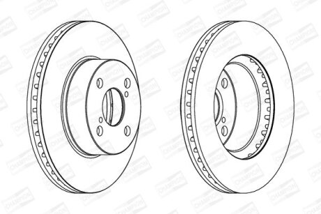 Диск гальмівний CHAMPION 562414CH (фото 1)