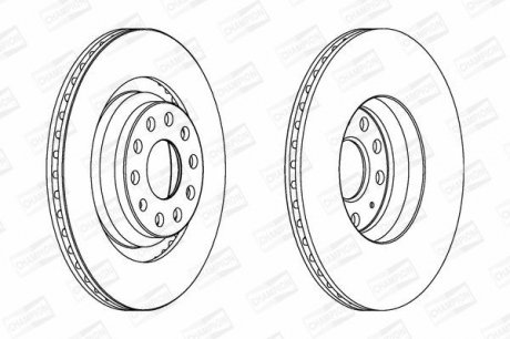 Диск гальмівний CHAMPION 562432CH