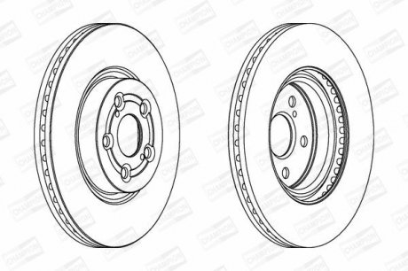 Диск гальмівний CHAMPION 562439CH