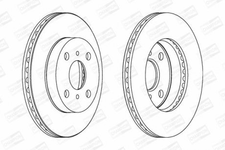 Диск гальмівний CHAMPION 562443CH