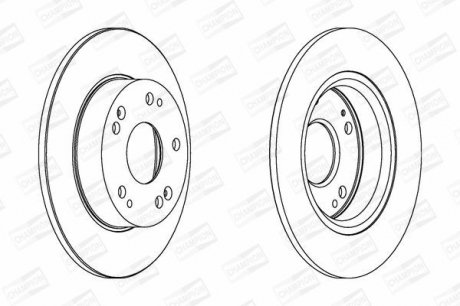 Диск гальмівний CHAMPION 562544CH