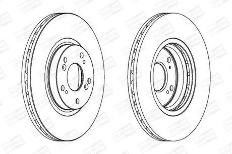 Диск гальмівний CHAMPION 562546CH (фото 1)