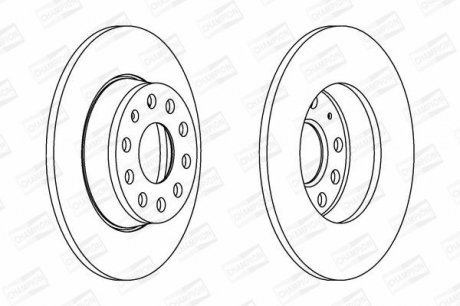Диск гальмівний CHAMPION 562614CH (фото 1)