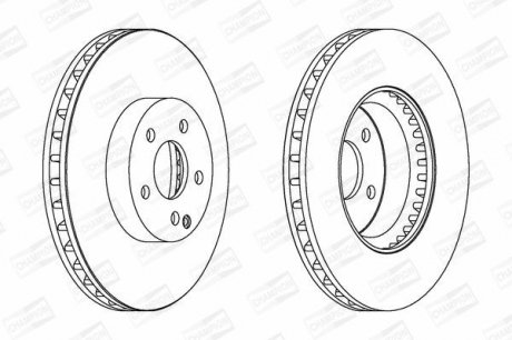 Диск гальмівний CHAMPION 562647CH-1
