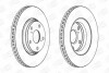 Диск гальмівний передній (кратно 2) Toyota Auris (_E15_) (06-12), Avensis (_T27_) (09-18) (562649CH) CHAMPION 562649CH