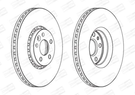 Фото 1 - диск гальмівний CHAMPION 562672CH-1 Диск гальмівний CHAMPION 562672CH-1 (фото 1)