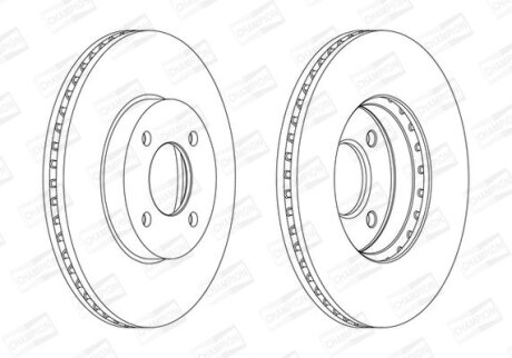 Фото 1 - диск гальмівний CHAMPION 562693CH Диск гальмівний CHAMPION 562693CH (фото 1)
