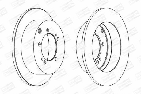 Диск гальмівний CHAMPION 562781CH