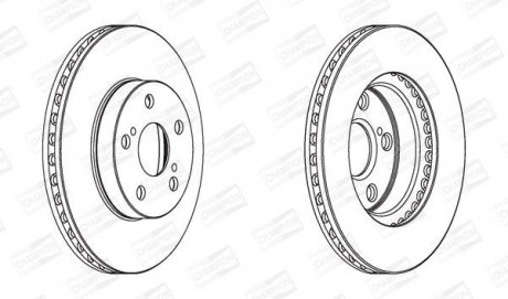 Диск гальмівний CHAMPION 562797CH
