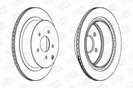 Фото 1 - диск гальмівний CHAMPION 562871CH Диск гальмівний CHAMPION 562871CH (фото 1)