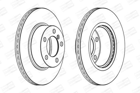 Диск гальмівний CHAMPION 562976CH (фото 1)