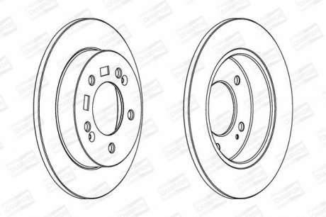 Диск гальмівний CHAMPION 563033CH