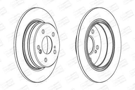 Фото 1 - диск гальмівний CHAMPION 563040CH Диск гальмівний CHAMPION 563040CH (фото 1)