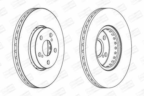 Фото 1 - диск гальмівний CHAMPION 563048CH Диск гальмівний CHAMPION 563048CH (фото 1)