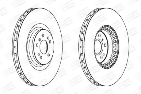 Диск гальмівний CHAMPION 563054CH-1 (фото 1)
