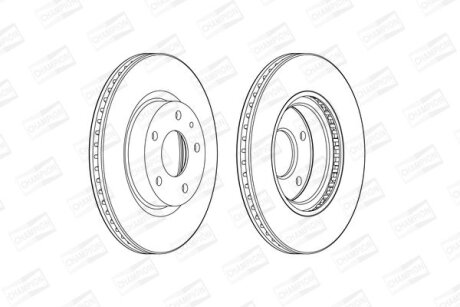 Диск гальмівний CHAMPION 563119CH (фото 1)