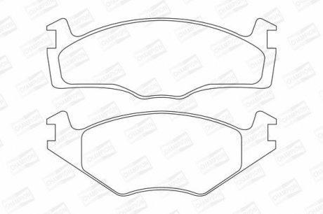 Колодки гальмівні дискові CHAMPION 571316CH (фото 1)
