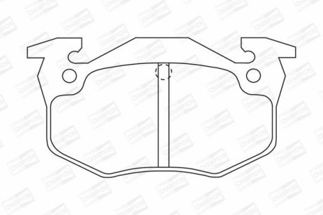 CITROEN Тормозные колодки задн. ZX 91-,Xsara,Peugeot 206-309,Renault 19,Clio,Megane I CHAMPION 571334CH