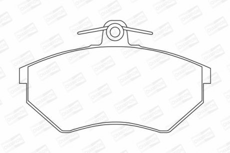 Колодки гальмівні дискові передні Chery Amulet (03-10)/ VW Caddy II CHAMPION 571357CH (фото 1)