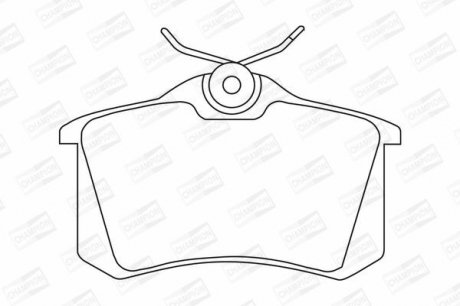 Колодки тормозные дисковые задние Citroen Berlingo (96-11)/VW Polo III (95-09) (CHAMPION 571361CH (фото 1)