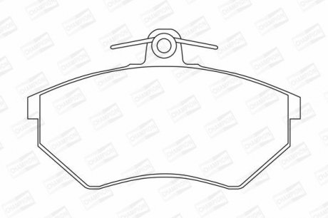 Колодки гальмівні дискові CHAMPION 571376CH (фото 1)