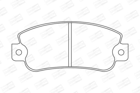 Фото 1 - колодки гальмівні дискові CHAMPION 571464CH Колодки гальмівні дискові CHAMPION 571464CH (фото 1)