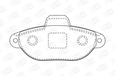 Колодки гальмівні дискові CHAMPION 571528CH (фото 1)
