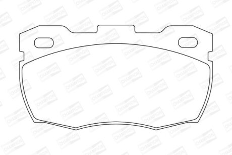 Фото 1 - колодки гальмівні дискові CHAMPION 571827CH Колодки гальмівні дискові CHAMPION 571827CH (фото 1)
