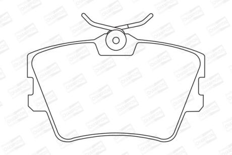 Колодки тормозные дисковые задние VW T4 CHAMPION 571875CH (фото 1)