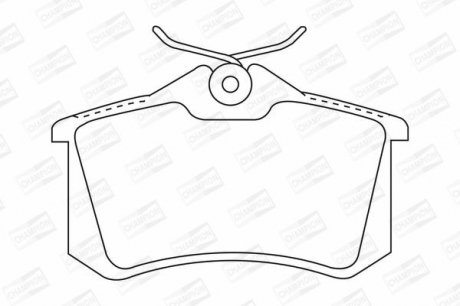 Колодки тормозные дисковые задние VW Group CHAMPION 571906CH (фото 1)