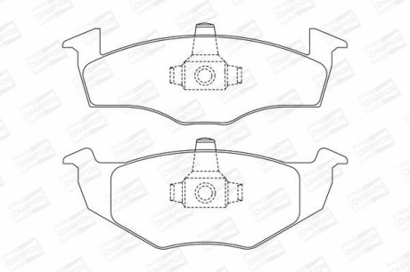 Колодки гальмівні дискові CHAMPION 571939CH (фото 1)