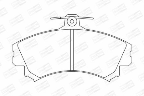 Фото 1 - колодки тормозные дисковые передние MITSUBISHI CARISMA (DA_) 95-06, COLT VI (Z3_ CHAMPION 571940CH Колодки тормозные дисковые передние MITSUBISHI CARISMA (DA_) 95-06, COLT VI (Z3_ CHAMPION 571940CH (фото 1)