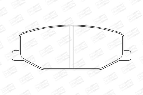 Фото 1 - колодки гальмівні дискові CHAMPION 572226CH Колодки гальмівні дискові CHAMPION 572226CH (фото 1)