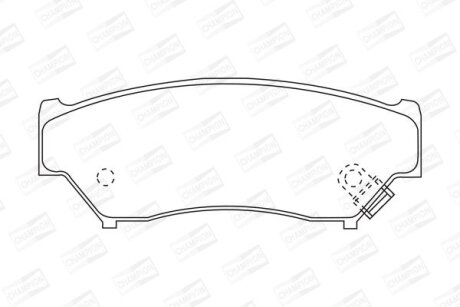 Фото 1 - колодки гальмівні дискові CHAMPION 572247CH Колодки гальмівні дискові CHAMPION 572247CH (фото 1)
