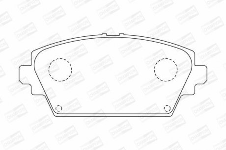 Фото 1 - колодки гальмівні дискові CHAMPION 572428CH Колодки гальмівні дискові CHAMPION 572428CH (фото 1)