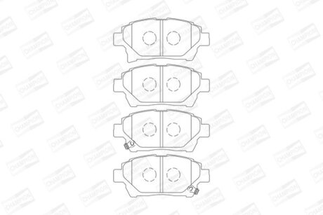 Колодки гальмівні дискові CHAMPION 572618CH (фото 1)