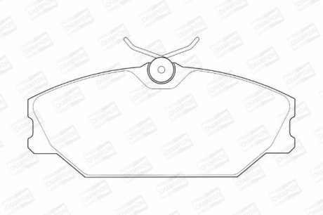 Колодки гальмівні дискові CHAMPION 573008CH (фото 1)