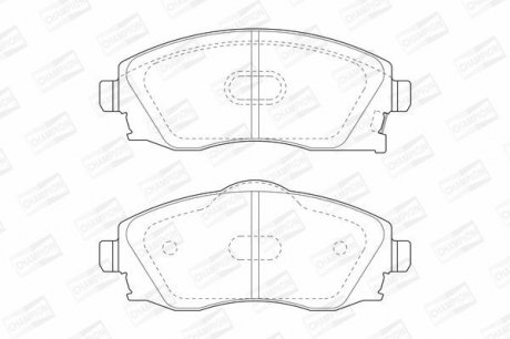 Колодки гальмівні дискові CHAMPION 573011CH