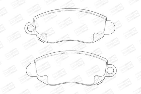 Колодки гальмівні дискові CHAMPION 573015CH (фото 1)