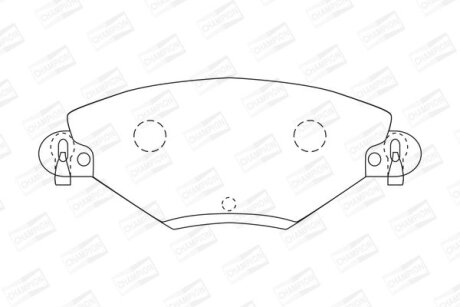 Колодки гальмівні дискові CHAMPION 573027CH (фото 1)